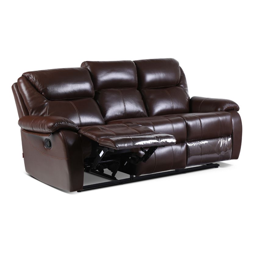 sofa reclinable daryl leather match 3