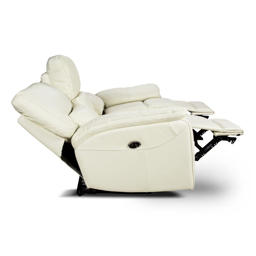 sofa reclinable poch cuero 3 cuerpos