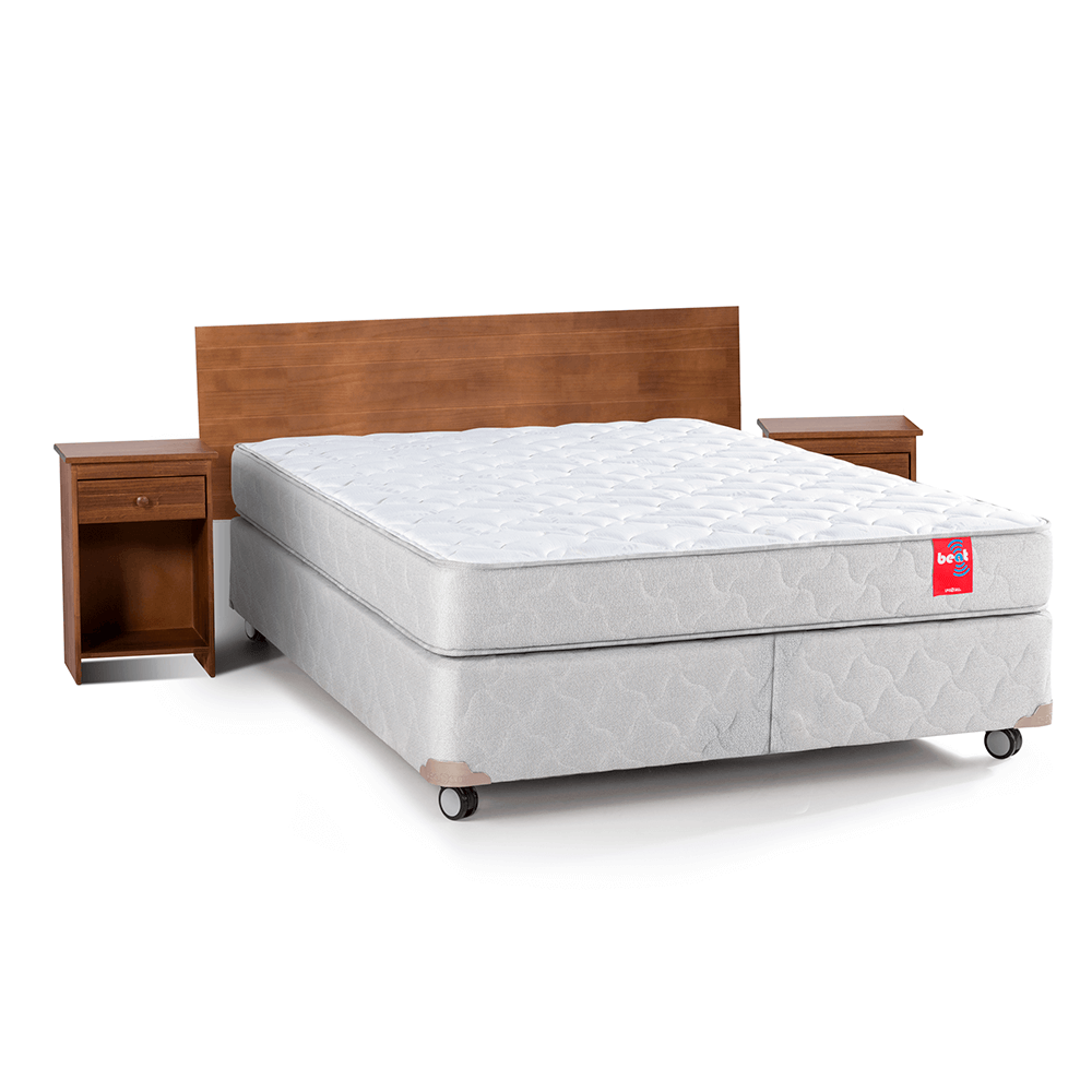 BOX AMERICANO BEAT 2 PLAZAS 150 X 200 CM CON MUEBLES TABOR - Rosen Chile