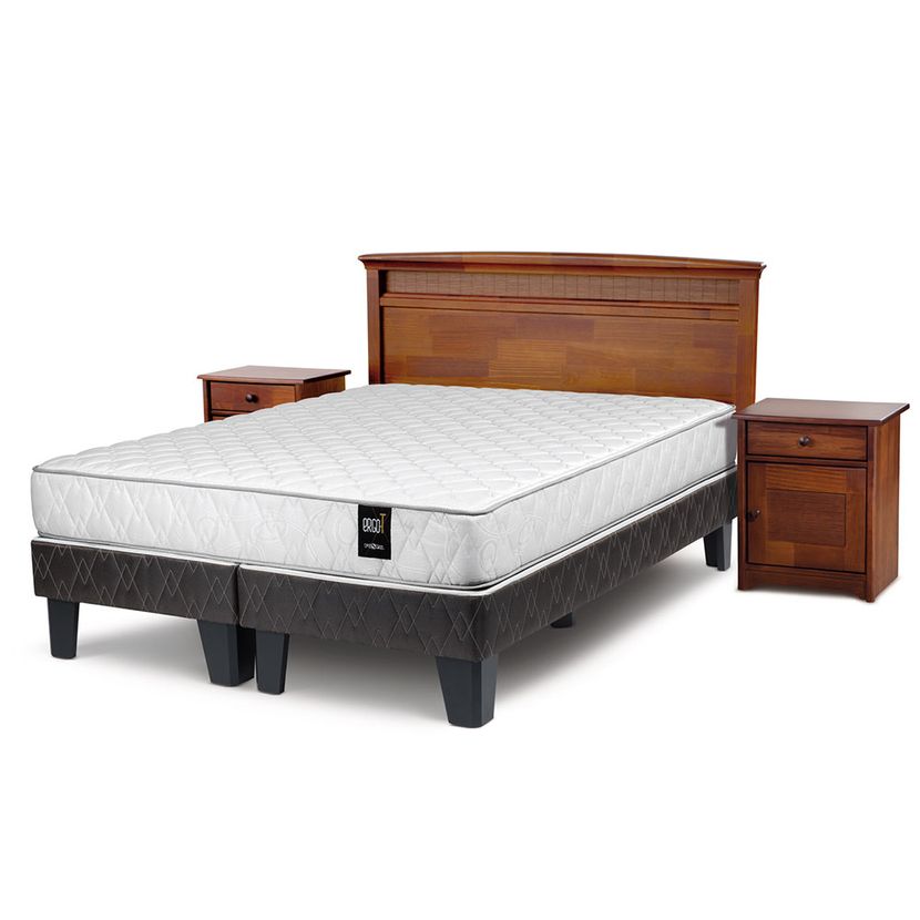 Camas De 150 X 200 CAMA EUROPEA ERGO T 2 PLAZAS 150 X 200 CM BASE DIVIDIDA CON MUEBLES